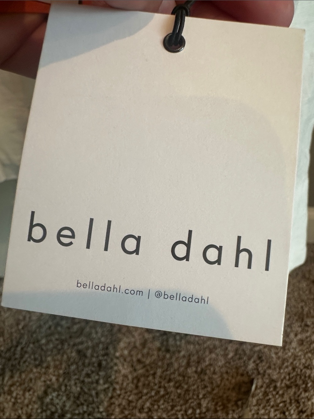Bella Dahl White Linen Cropped Tank Top - Picture 5 of 8
